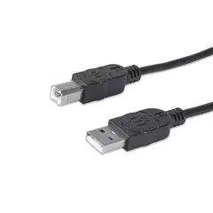 337779 Cable para Impresora USB B Macho a USB-A Macho V2.0 - 480 Mbps, 5 m, Negro - La Mejor Opcion by Creative Planet