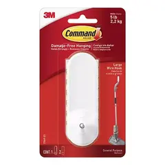 3M Gancho adhesivo Command para escoba o jalador, blanco Pack con 1 pieza MOD: 70009167977 on internet