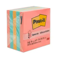 POST-IT Notas adhesivas Mod. 33015-AN 5 Post-it Pop-up blocks de colores 3x3 in, 100 ho MOD: 70005292621 on internet