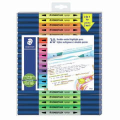 STAEDTLER Resaltador de texto Staedtler doble punta estuche c/20 pzs. MOD: 3620TB20LU en internet