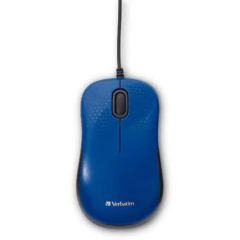 VERBATIM Mouse VERBATIM Silencioso Alámbrico Óptico - Azul MOD: 70233
