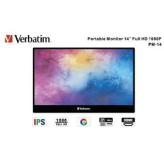 VERBATIM Monitor Verbatim 14" Touch Portátil Full HD 1080p Resolución 1920x1080 IPS HDMI/USB MOD: 49591 en internet