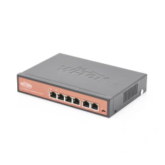 WI-TEK Switch PoE (802.3af/at/bt) / No administrable de largo alcance / Hasta 250m / 4x10/100Mbps (PoE) + 2x10/100Mbps Uplink / Presupuesto 65 W MOD: WI-PS205 - comprar en línea