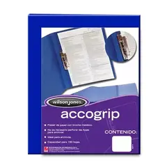 ACCO Folder accogrip carta ACCO color azul obscuro con palanca MOD: P0963