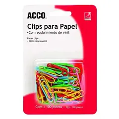 ACCO Clip estándar de colores ACCO capacidad hasta 20 hojas MOD: P6130