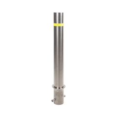 AccessPRO Bolardo Fijo de Acero Inoxidable de 900 mm de Altura / Ideal para aplicaciones delimitaciones de automóviles MOD: XB-900-F