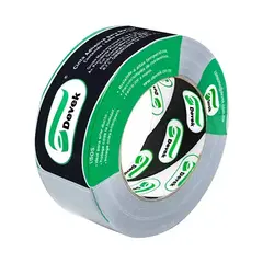 DEVEK Cinta ducto Devek 48mm x 50 mts color plata, polietileno recubierto. MOD: D73