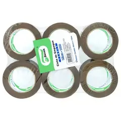 DEVEK Cinta de empaque canela Devek 48 mm x 150 m, canela 6 pz MOD: PSCA101