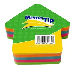 JANEL Notas Adhesivas Memo Tip forma flecha con 250 hojas de 6.6 x 6.7 cm MOD: 6600303FLECHA