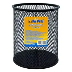 MAE Portalápiz mae grande de malla metálica negro MOD: PLM-G