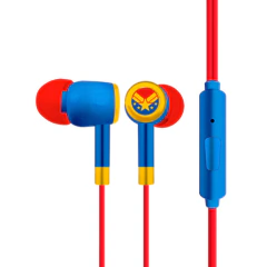 XTECH Audifonos XTech Cableados 3.5mm Capitan Marvel XTE-M100CM - Factor de forma Intraaural - Color Rojo y azul MOD: XTE-M100CM