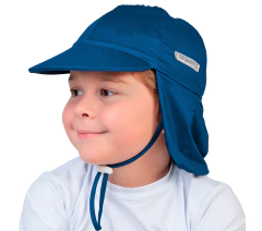 BONÉ LEG PRAIA + INFANTIL 00373 AZUL MARINHO COM PROTEÇÃO UV