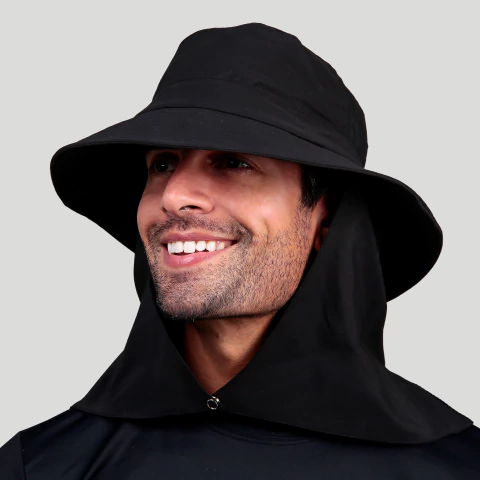 CHAPÉU COM PALA UNISSEX 12418 PRETO COM PROTEÇÃO UV - buy online