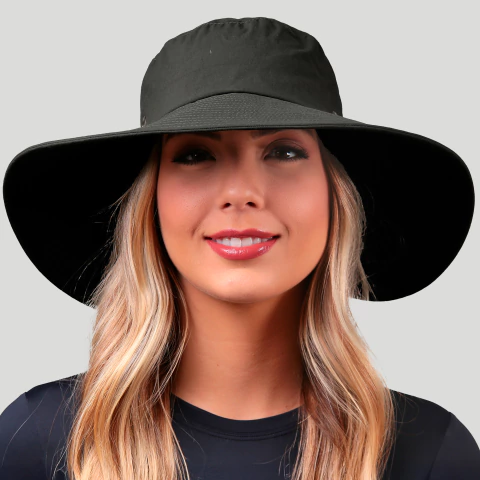 CHAPEU MARROCOS FEMININO 15192 PRETO COM PROTEÇÃO UV - buy online