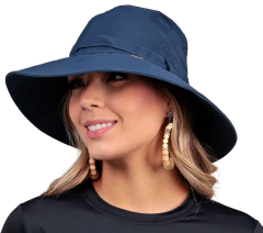 CHAPÉU SUMMERVILLE FEMININO 15326 AZUL MARINHO COM PROTEÇÃO UV - buy online