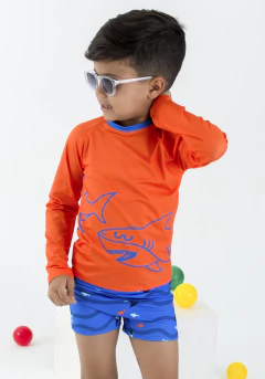 CONJ UNI-DUNI-TÊ INFANTIL 00326 EST TUBARAO ZUUM COM PROTEÇÃO UV - comprar online