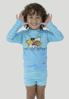CONJ UNI-DUNI-TE INFANTIL 00326 EST SPLASH TIME COM PROTEÇÃO UV - comprar online