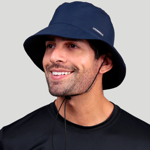CHAPEU CUPE UNISSEX 00873 AZUL MARINHO COM PROTEÇÃO UV - buy online