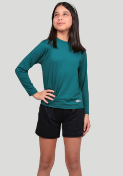ML LISA INFANTIL 15101 VERDE ESC STORM COM PROTEÇÃO UV - Compre roupas com proteção UV na Loja Virtual Litoraneus UV Protection