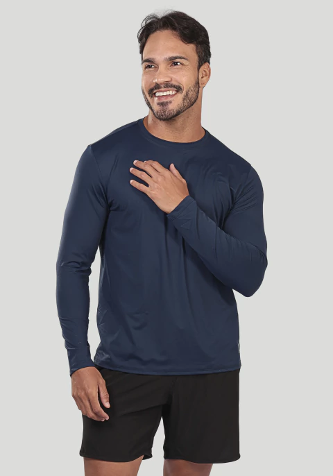 ML MASCULINA LISA AZUL MARINHO COM PROTEÇÃO UV 00273 - comprar online