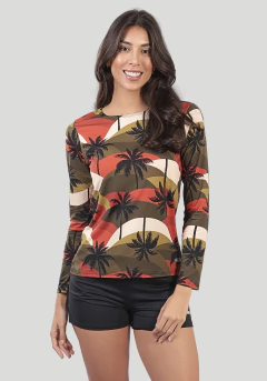 MANGA LONGA VIENA FEMININO 00208 EST ARCO TROPICAL COM PROTEÇÃO UV - buy online