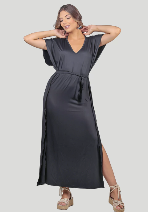 SAÍDA KAFTAN ZALI FEMININO 00704 PRETO COM PROTEÇÃO UV - buy online