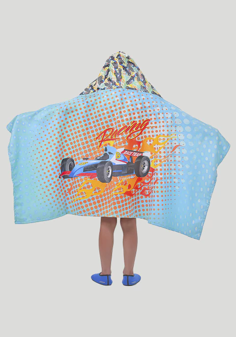 TOALHA COM CAPUZ INFANTIL 00848 EST RACING COM PROTEÇÃO UV - comprar online