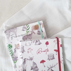 Notebook Bebé Personalizado Woodland in Red - comprar online