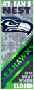 Placa para Habitacion de Aluminio Serie NFL - Red Zone Football