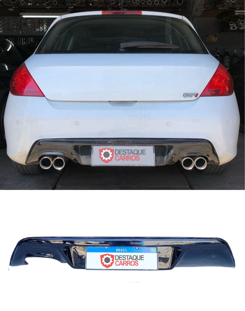 Spoiler Traseiro Peugeot 308 C/ 2 SAÍDAS SIMPLES de 3,5 2013 até 2020 - sem pintar - comprar online