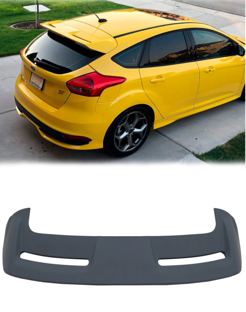 Kit Focus Hatch Aerofólio + Spoiler Traseiro 2015 até 2019 - Sem pintura