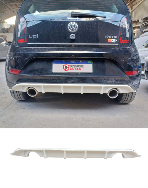 Spoiler Difusor Volkswagen Up TSI C/ Saída Dupla 3,5 Pol - Sem pintar