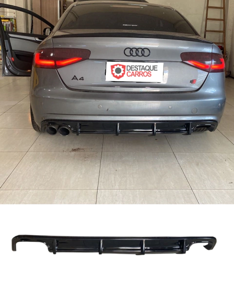 Spoiler Difusor Traseiro Audi A4 2010 até 2015 - Sem Pintar