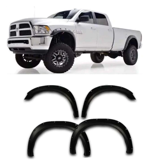Kit Molduras Alargador de Paralama RAM 2500 2012 até 2022 - PRETO FOSCO - comprar online