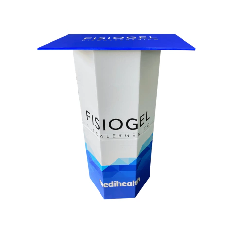 Balcão de Papelão Hexagonal Promocional - Dobrável