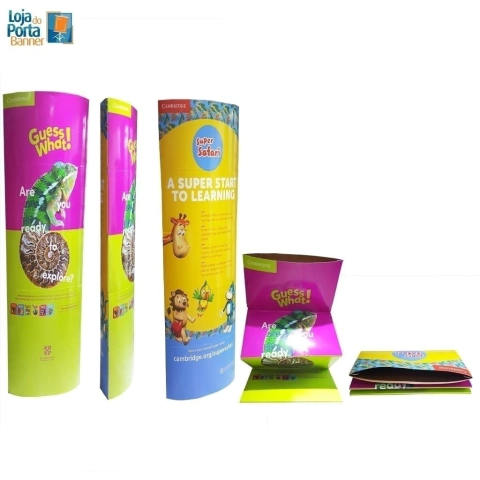 Totem Lamá Dobrável 0,55m x 1,75m - Elíptico