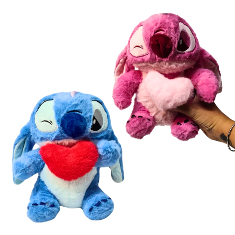 Peluche STITCH con Corazón (23cm) - comprar online