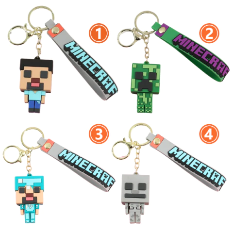 Llaveros De Goma MINECRAFT - comprar online