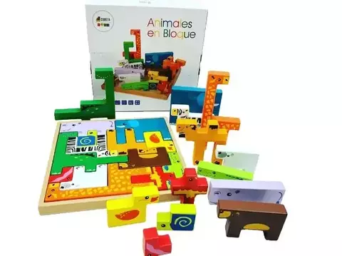 ANIMALES En Bloque x 40 piezas - comprar online