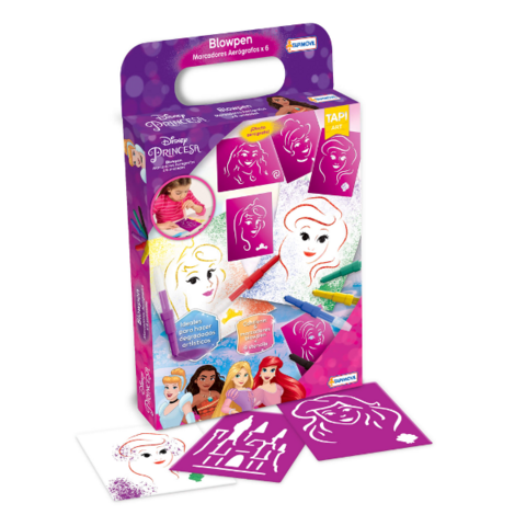 Set de Stencils y Marcadores Aerógrafos PRINCESAS - comprar online
