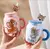 TAZA CERÁMICA Con Sorbete y Aplique TOM Y JERRY (#9346) - comprar online