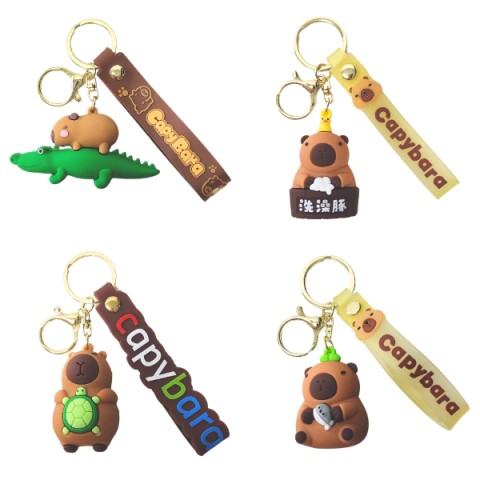 Llaveros De Goma CARPINCHO Capybara - comprar online