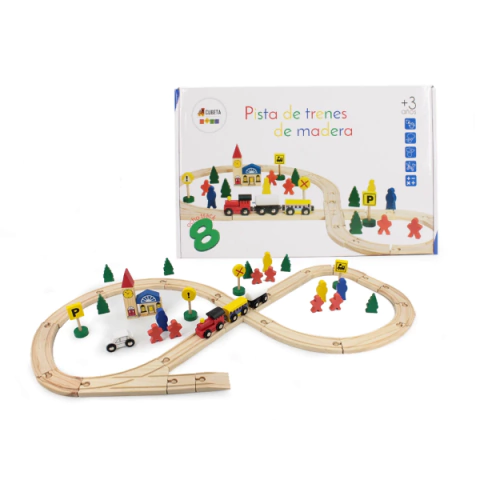 PISTA DE TREN Madera - comprar online