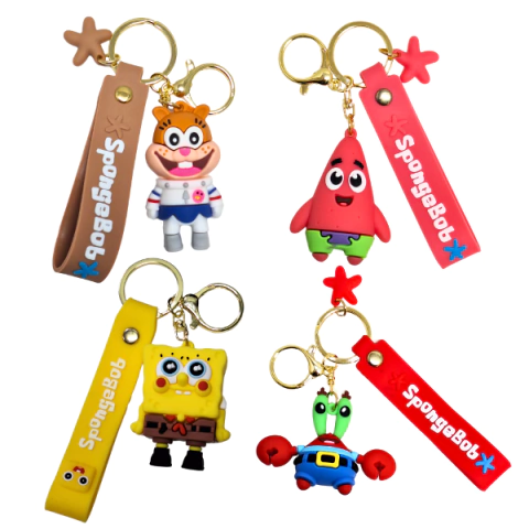 Llaveros De Goma BOB ESPONJA - comprar online