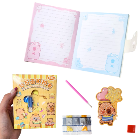 Set Pintá con Diamantes y Cuaderno! CARPINCHO Capybara (x1) - comprar online