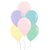 Globos R12 (28 cms) Surtidos Pastel. 6 Unidades.