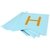 Banderines Azul Pastel Happy Birthday Letra Dorada en internet