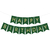 Banderines Happy Birthday Verde Oscuro Letra Blanca o Dorada - comprar online