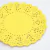 Blondas de Papel Amarillas. 11cms de diámetro. 24 unidades