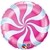 Globo Metalizado Dulce Peppermint Fucsia. 46 cms.